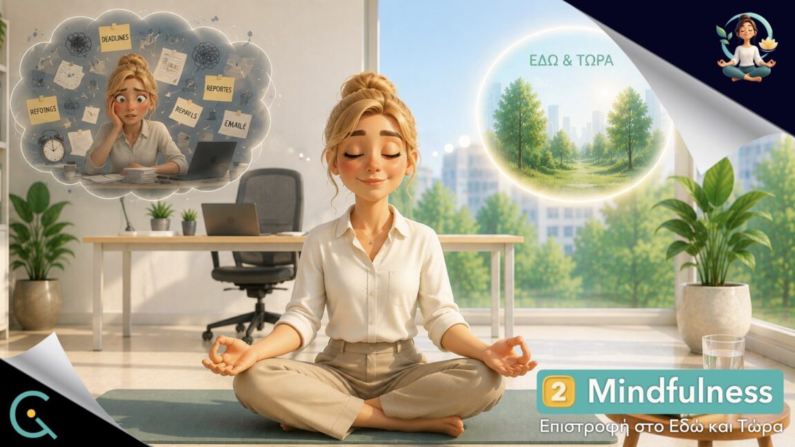 Mindfulness_2 – Το μυαλό μου τρέχει: Επιστροφή στο Εδώ και Τώρα